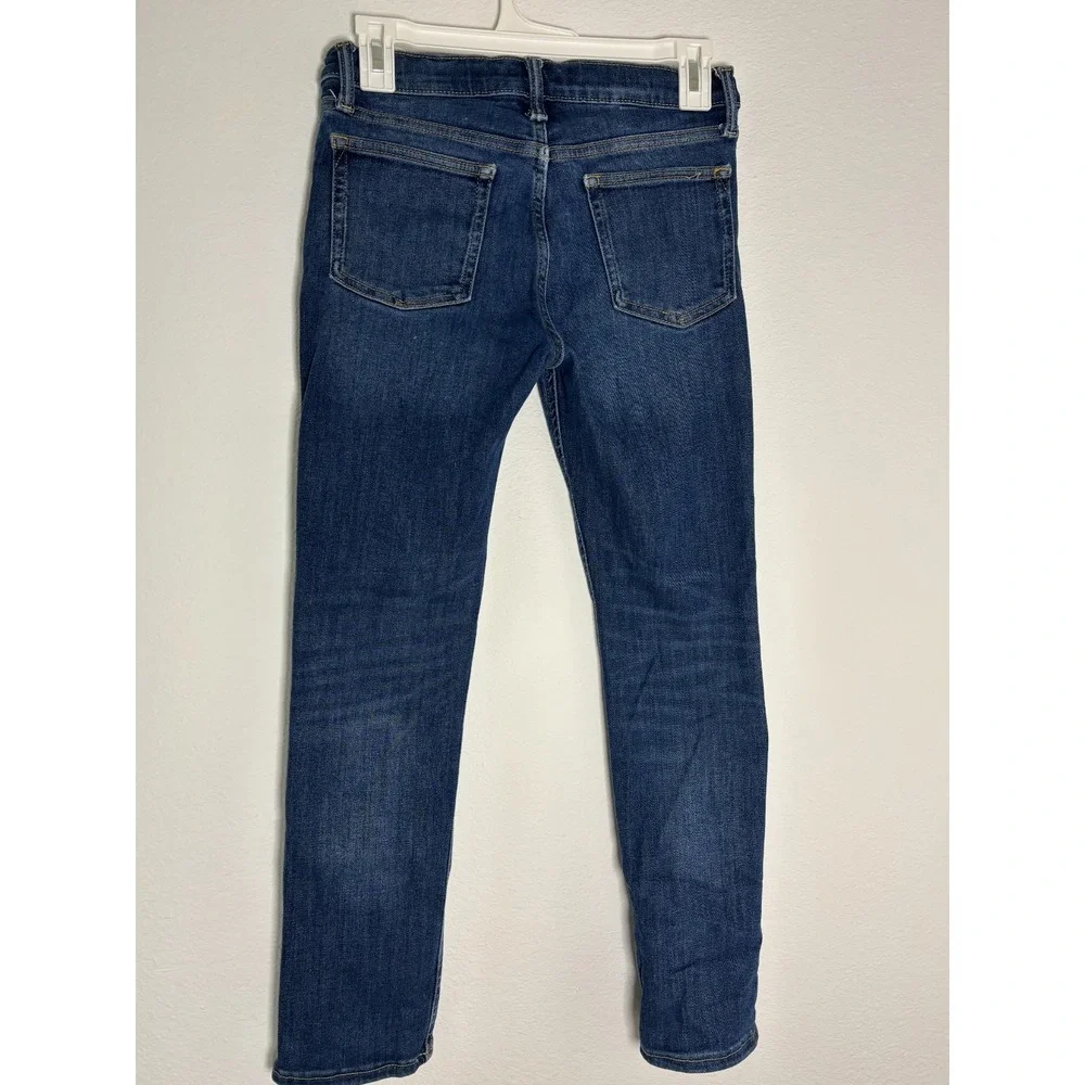 GAP Husky Jeans Boys 10 Blue Denim Medium Wash Stretch 24‎ Inseam Skinny Fit